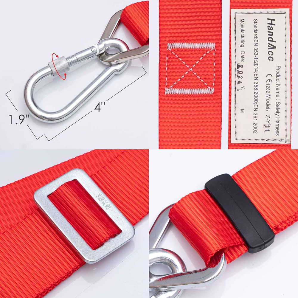 Cinturon De Seguridad Con Cordon Ajustable, Arnes De Construccion Para Escalar