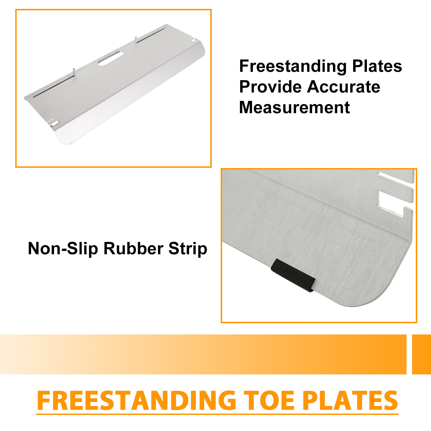 Wheel Alignment Tool System Toe Plates Accurate Measurements w/ 2 Tape Measures