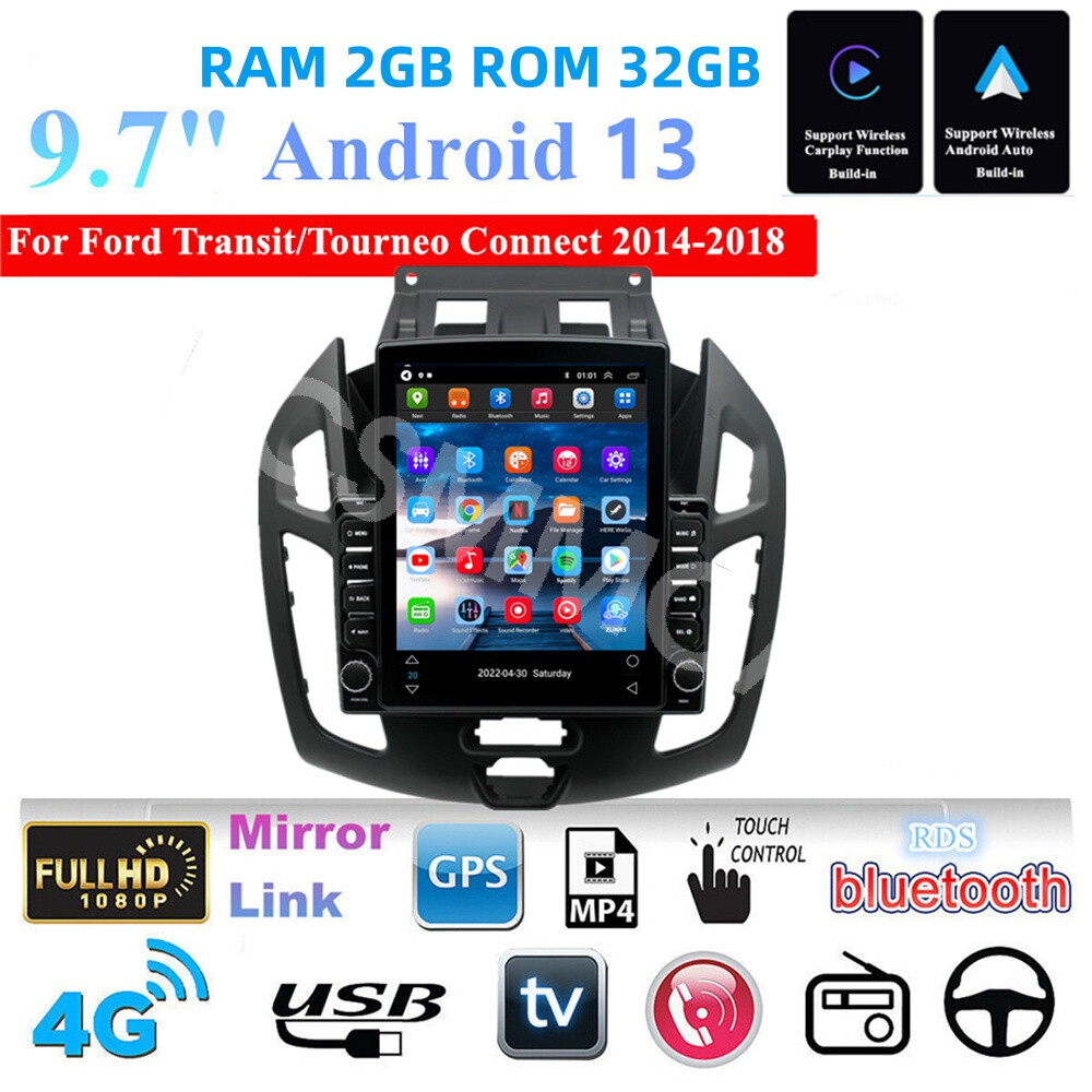 Fit For Ford Transit Connect 2014-2018 Stereo Radio Player For Carplay GPS WIFI