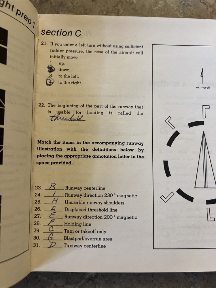 1978 Cessna Private Pilot Workbook