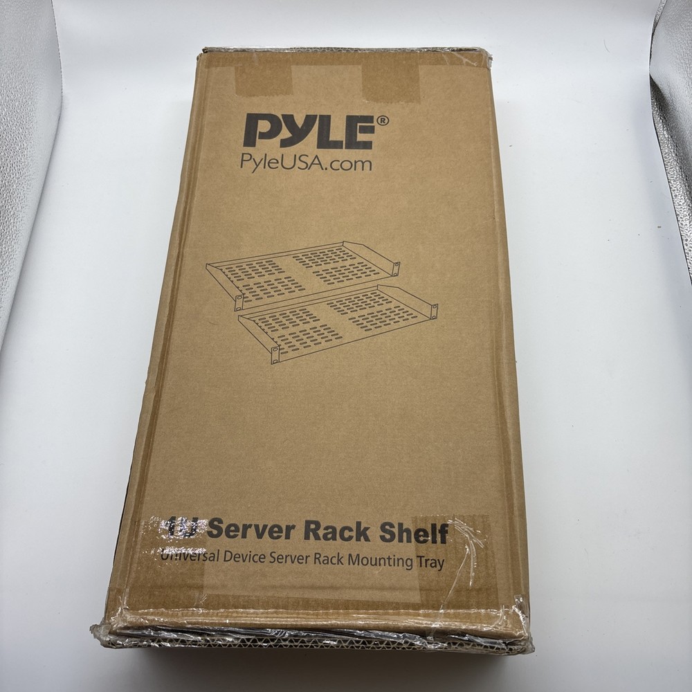 Pyle 1UX2 Server Rack Shelves - Universal Device Server Rack Mounting Tray -Pair