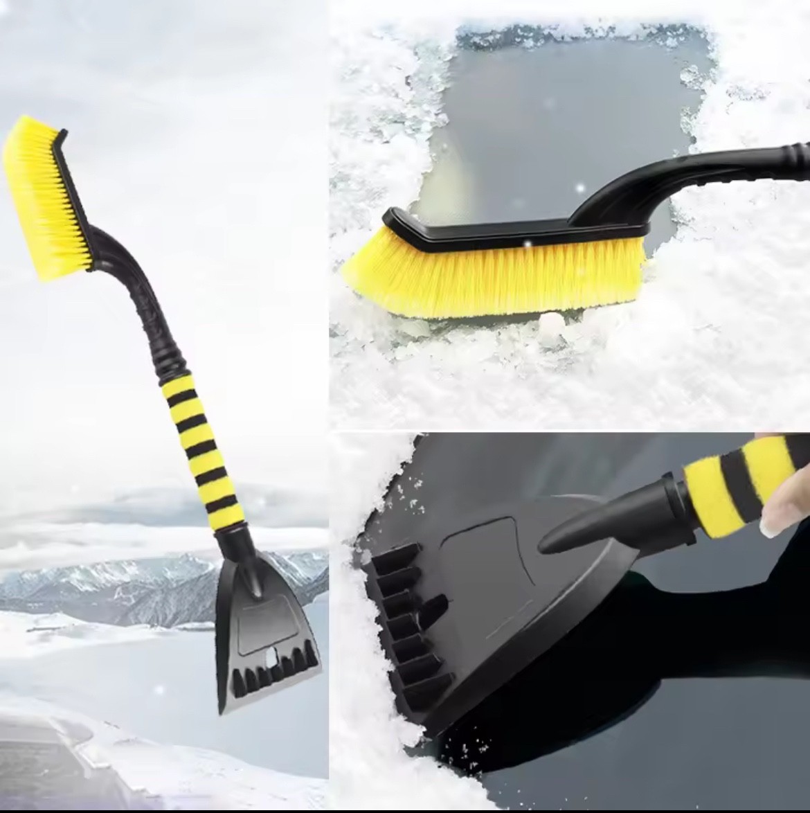 27" For Car Truck SUV Windshield Remover Car Scraper Snow Brush with Ice Scraper