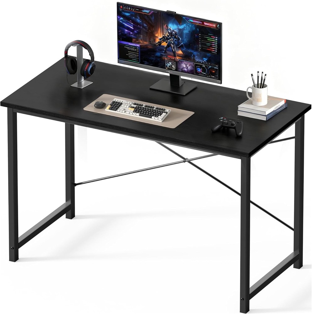 47 Inch Computer Office Desk Small Spaces Writing Gaming Work Desk Modern Study