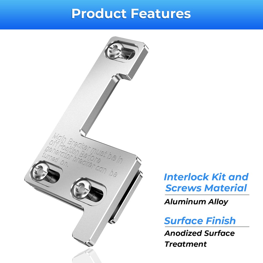 For Siemens & Murray ITE 150 200 Amp Panels Generator Interlock Kit