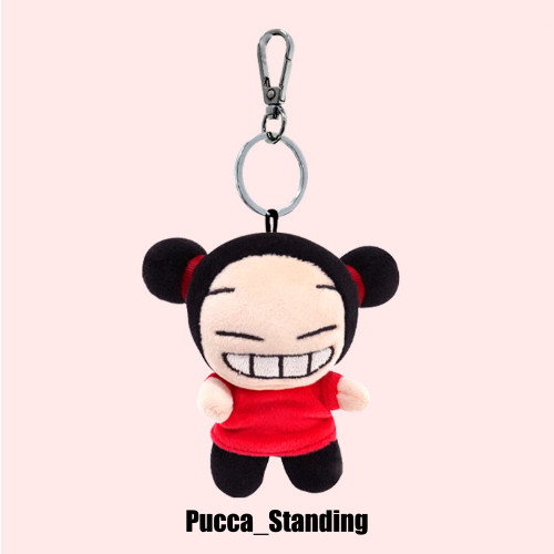 Pucca & Garu Standing_Sitting Plush Keychain Keyring