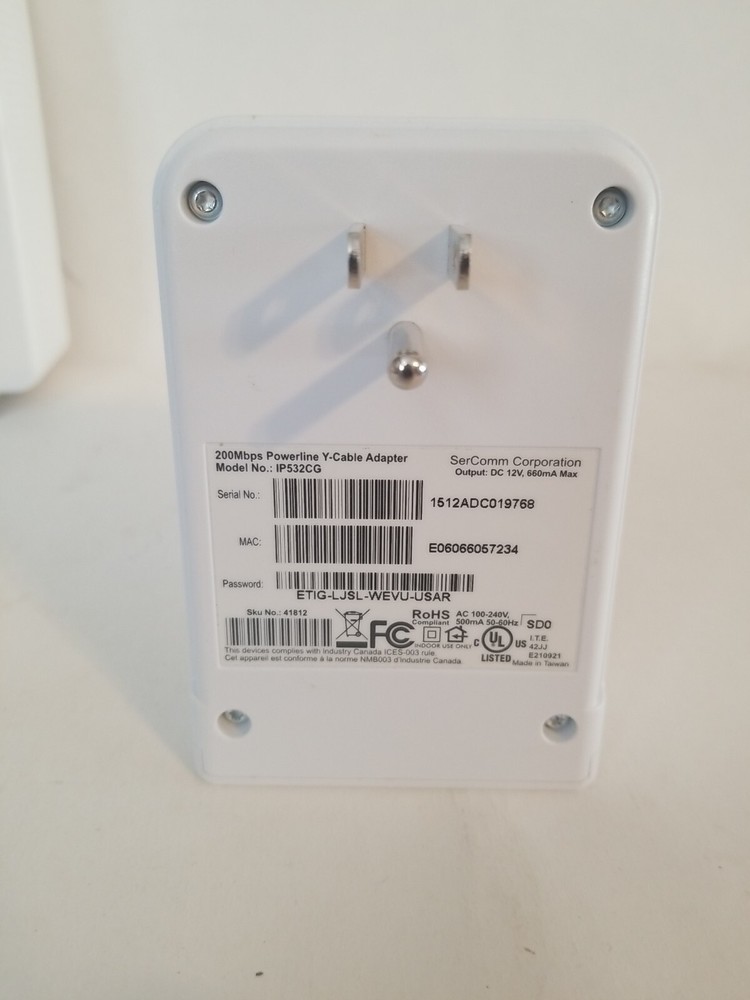 Sercomm SR-KPD02 ATT Security System Keypad + Accessories