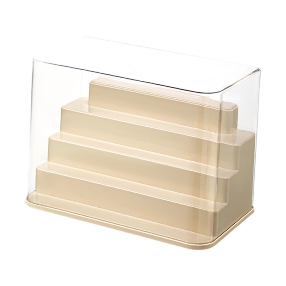 Clear Display Case Small Showcase Organizer Transparent Stackable Storage Box