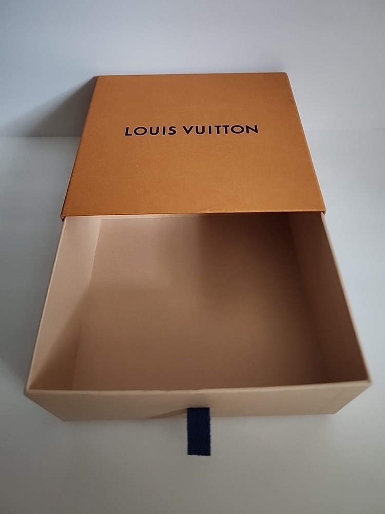 Authentic Louis Vuitton Slide Drawer Pull Out Empty Gift Box 6.5" x 6.5”x 2.5”