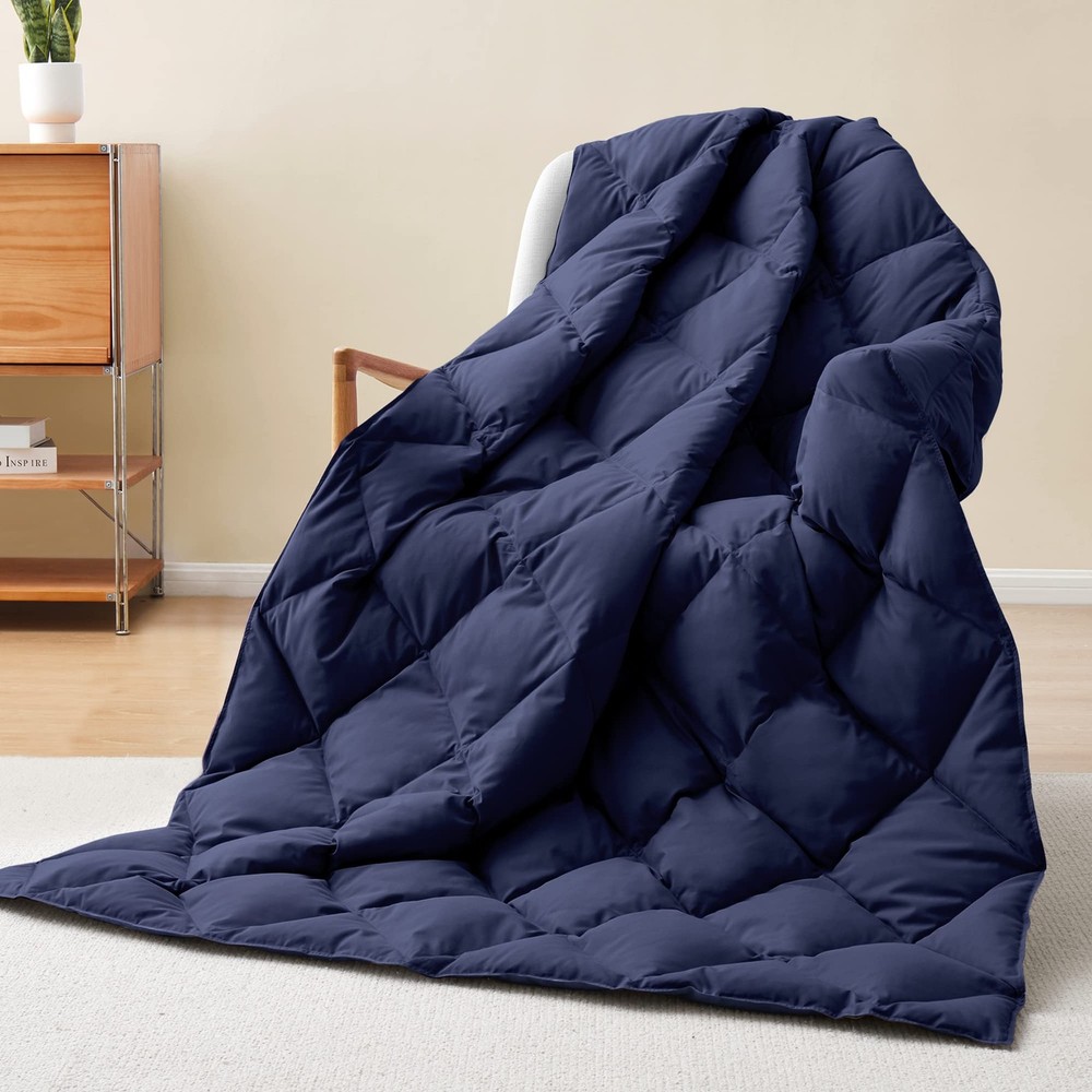 ® Down Throw Blankets for Couch, Lightweight Down Throw for Indoor and Outdoo...