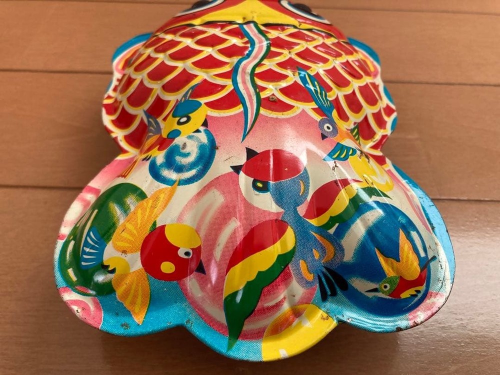 Showa retro tin goldfish