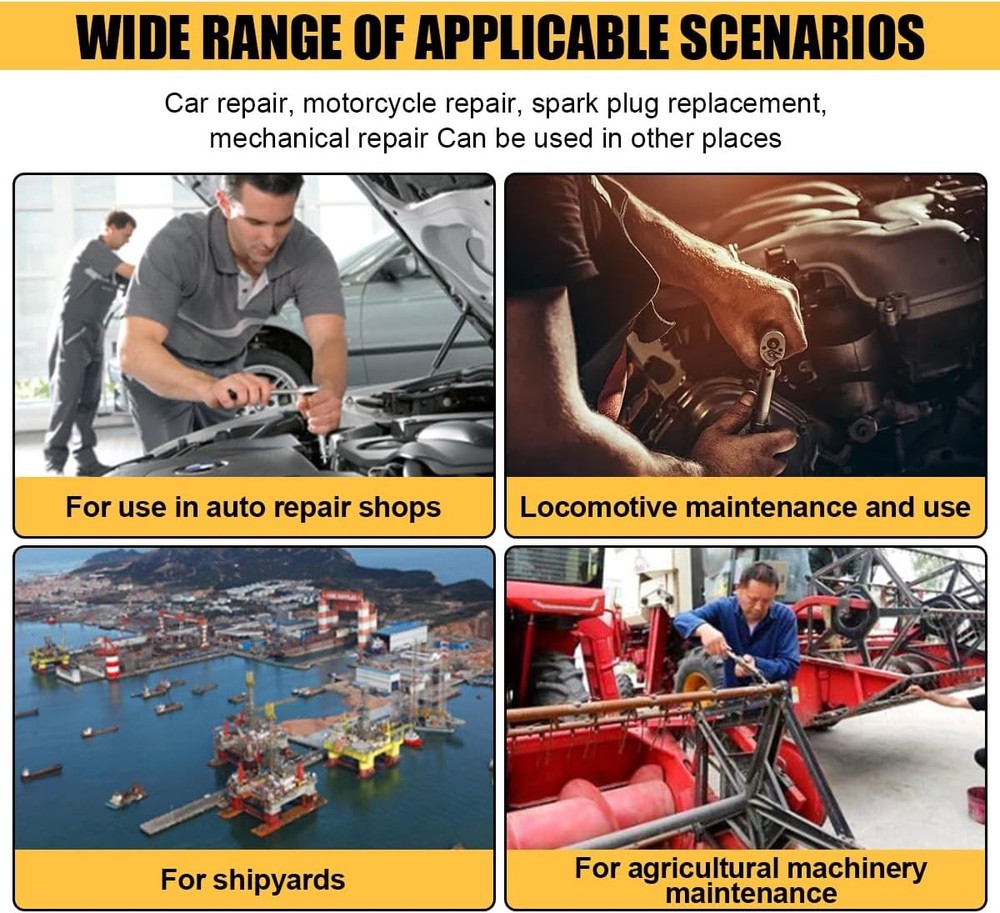 2 Pack Magnetic Spark Plug Socket 3/8 Drive 12 Point Removal Tool for BMW & MINI