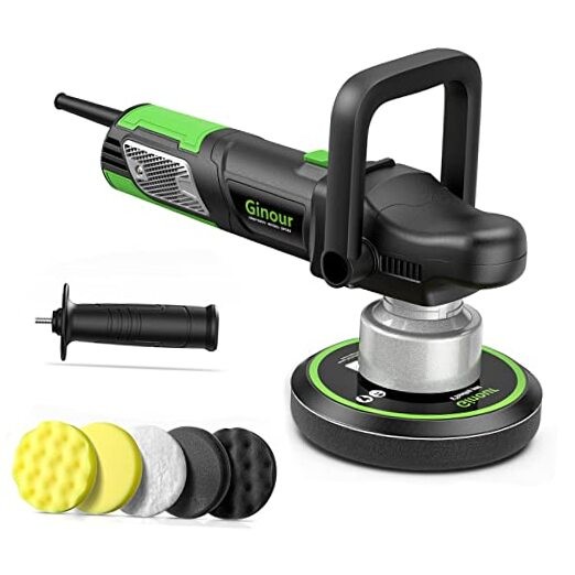 Buffer Polisher, 6 inch Dual Action Buffer for Car Detailing, Variable Speed