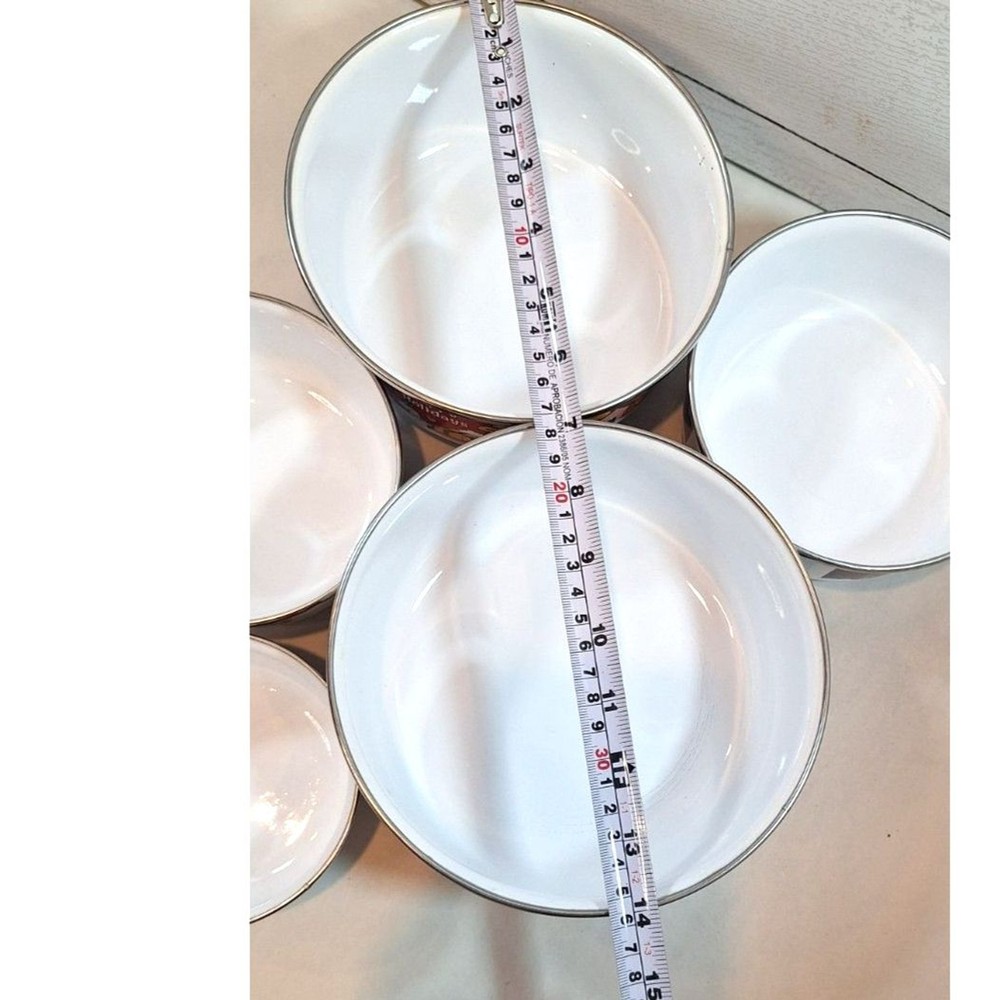 Christmas Enamel Decorative Containers NO LIDS