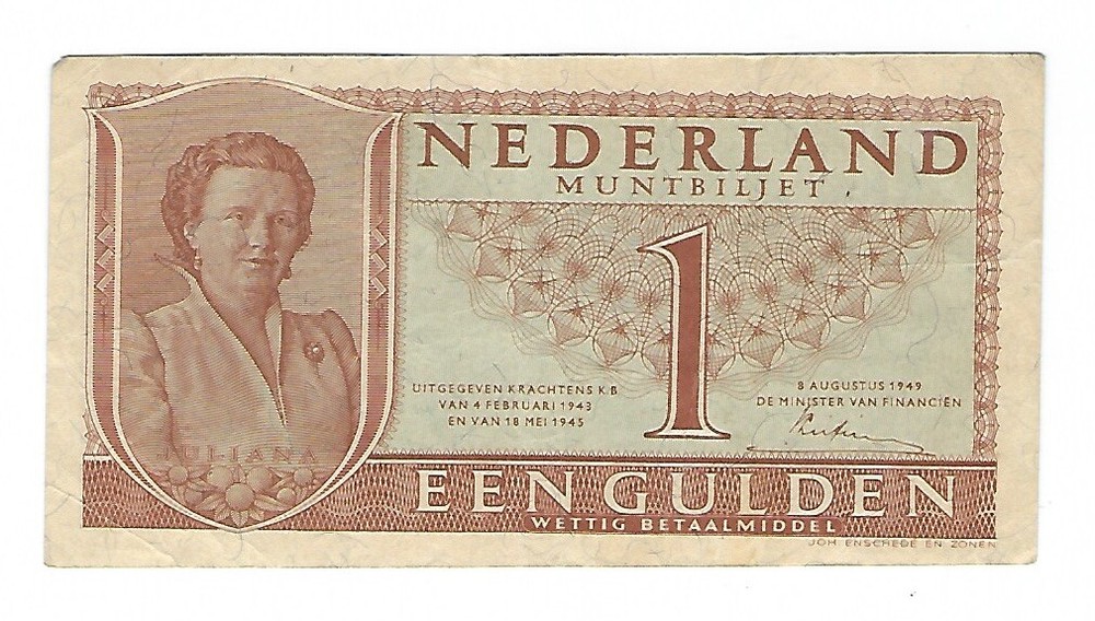 Netherlands - 1949, 1 Gulden