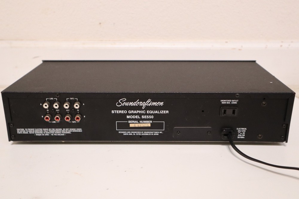Soundcraftsmen SE550 equalizer - Tested Working