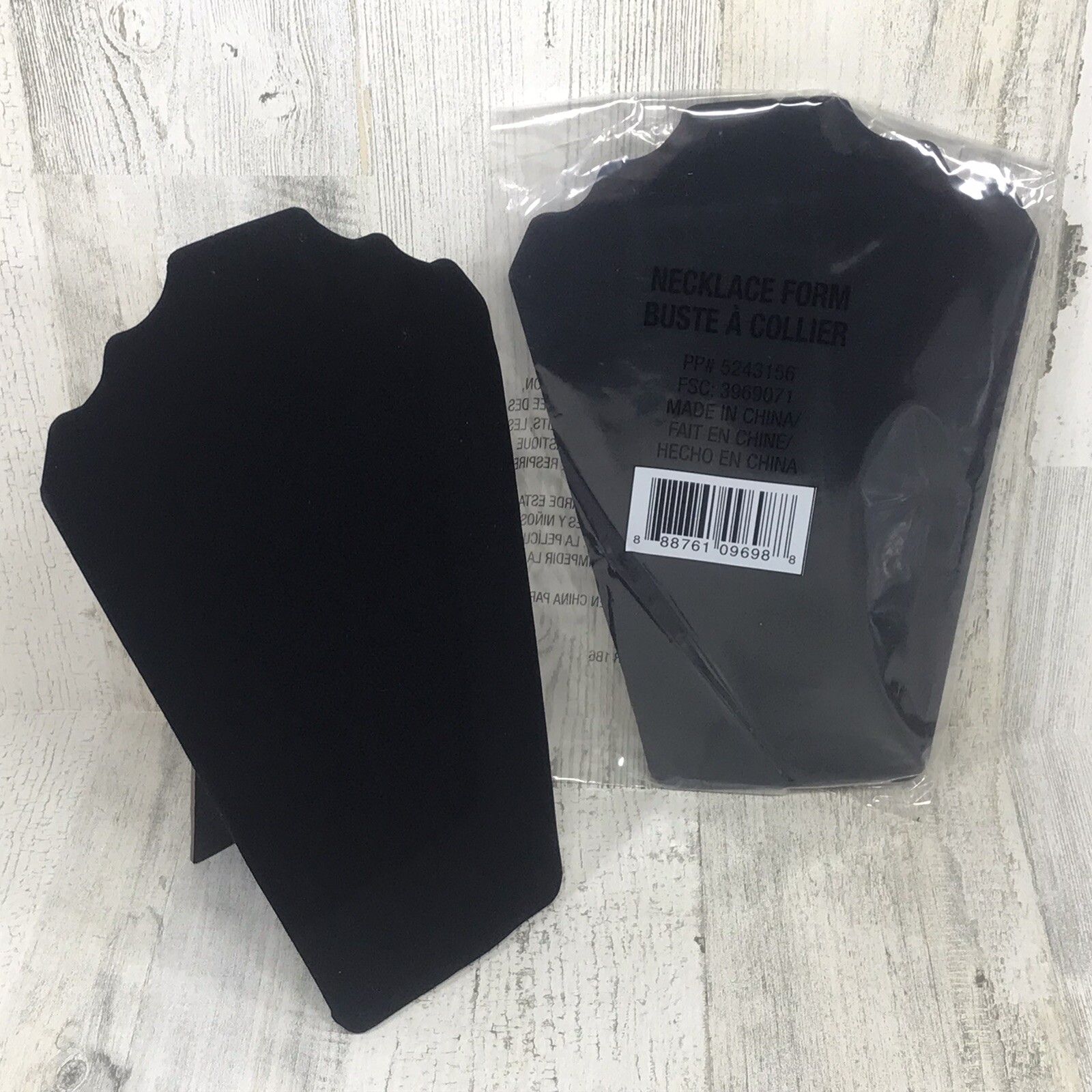 Lot of 2 Necklace Form Display - 9.25” - New / Sealed