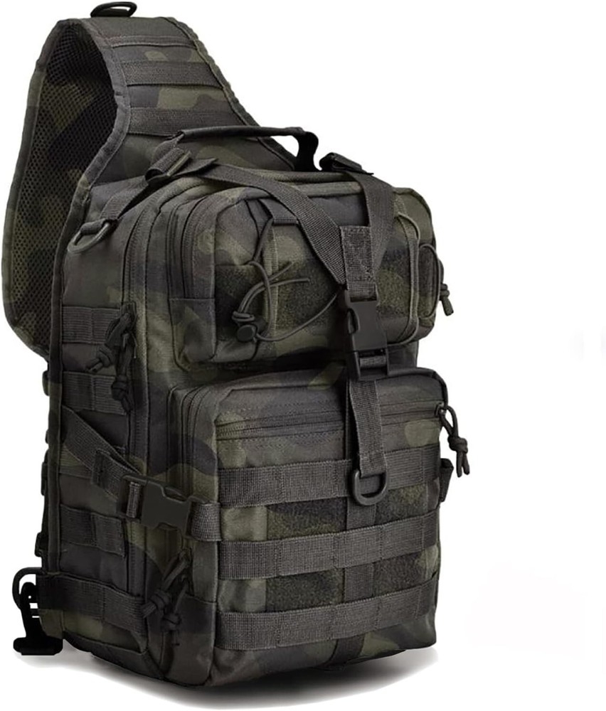 Durable Nylon Tactical Backpack with Molle System - 20L Capacity for Versatility