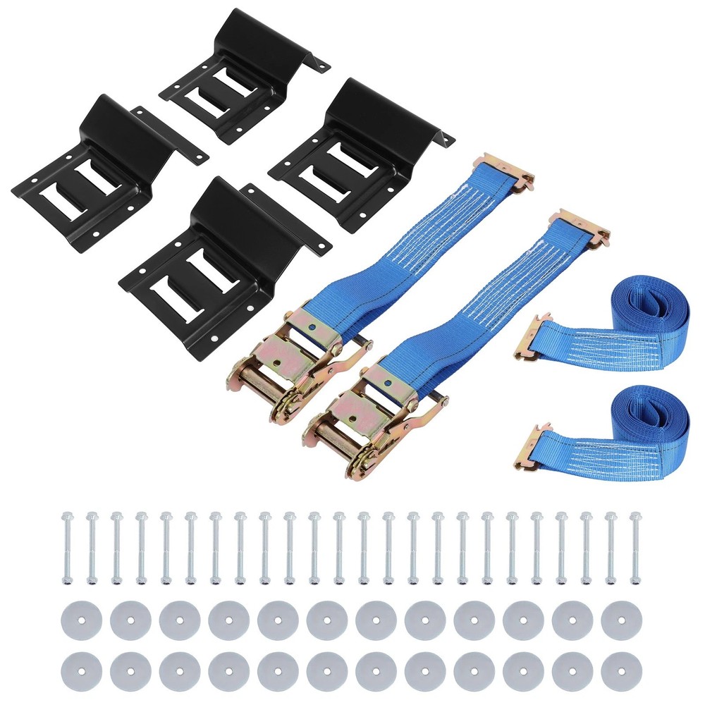 Wheel Chock & Tie-Down Strap Kit 1500 Lb Weight
