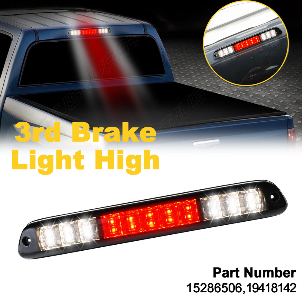 LED 3rd Brake Light Cargo Lamp Chrome Housing Clear Fits 04-12 Chevy Colorado