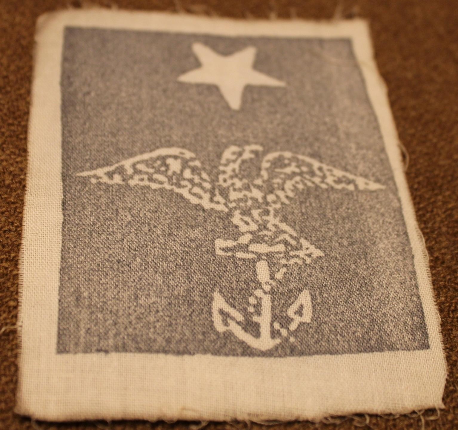 CIVIL WAR ENLISTED MAN'S PETTY OFFICER BLOUSE/SHIRT PATCH