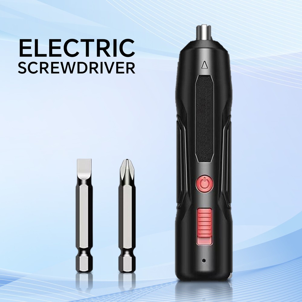 Mini Rechargeable Cordless USB Electric Screwdriver Drill Bits Kit Power Tool