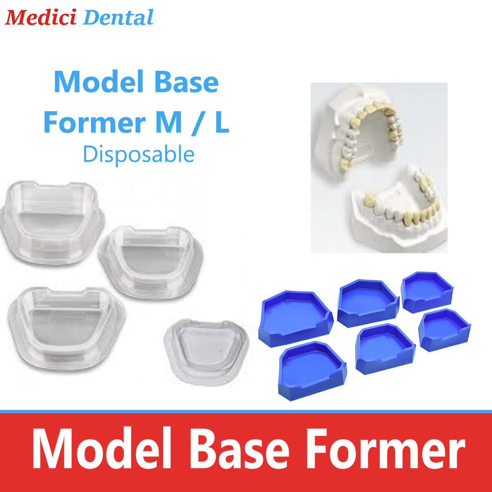 Dental Base Former Kit Lab Model Base Set Plaster Mold Base M, L, 20-60/Bx