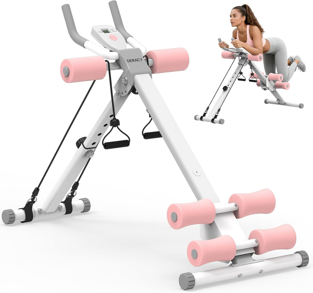 Ab Workout Machine Adjustable Ab Trainer Abdominal Trainer for Home Gym Foldable