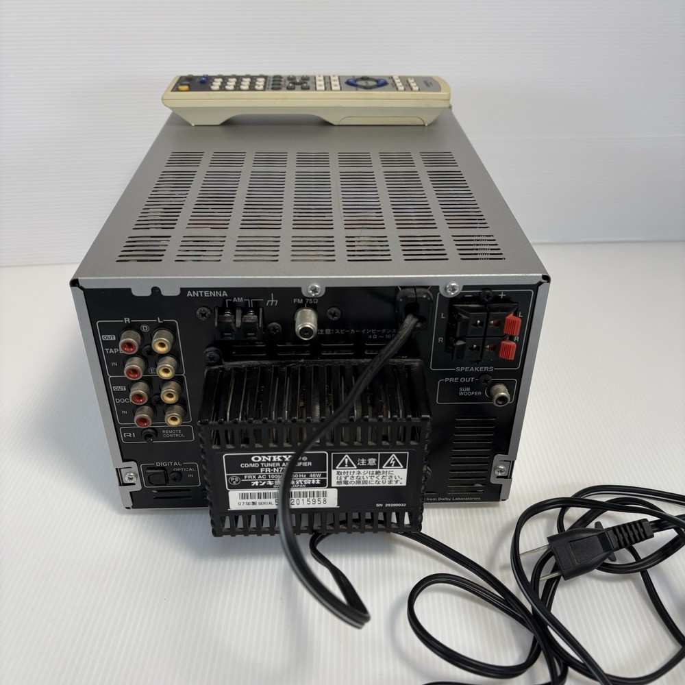 ONKYO FR-N7TX CD MD Stereo Audio System Integrated Amplifier Tested