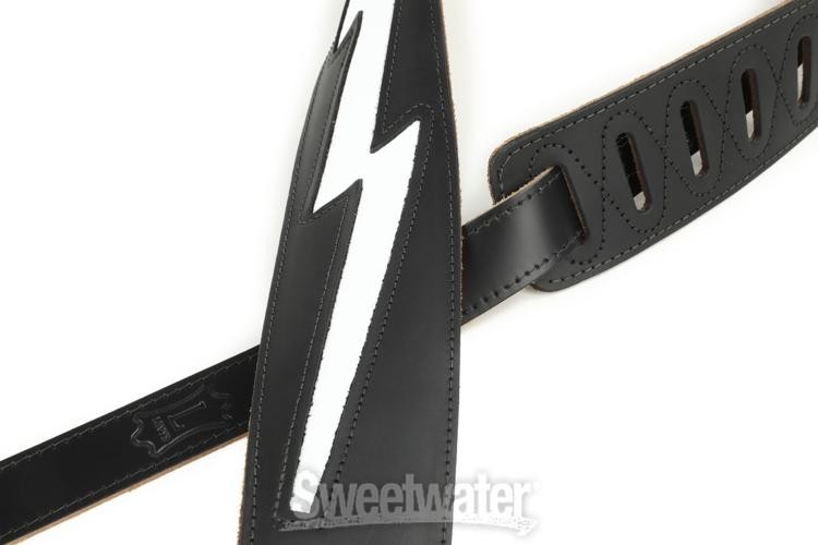 Levy's DM2 Genuine Leather Guitar Strap - Black
