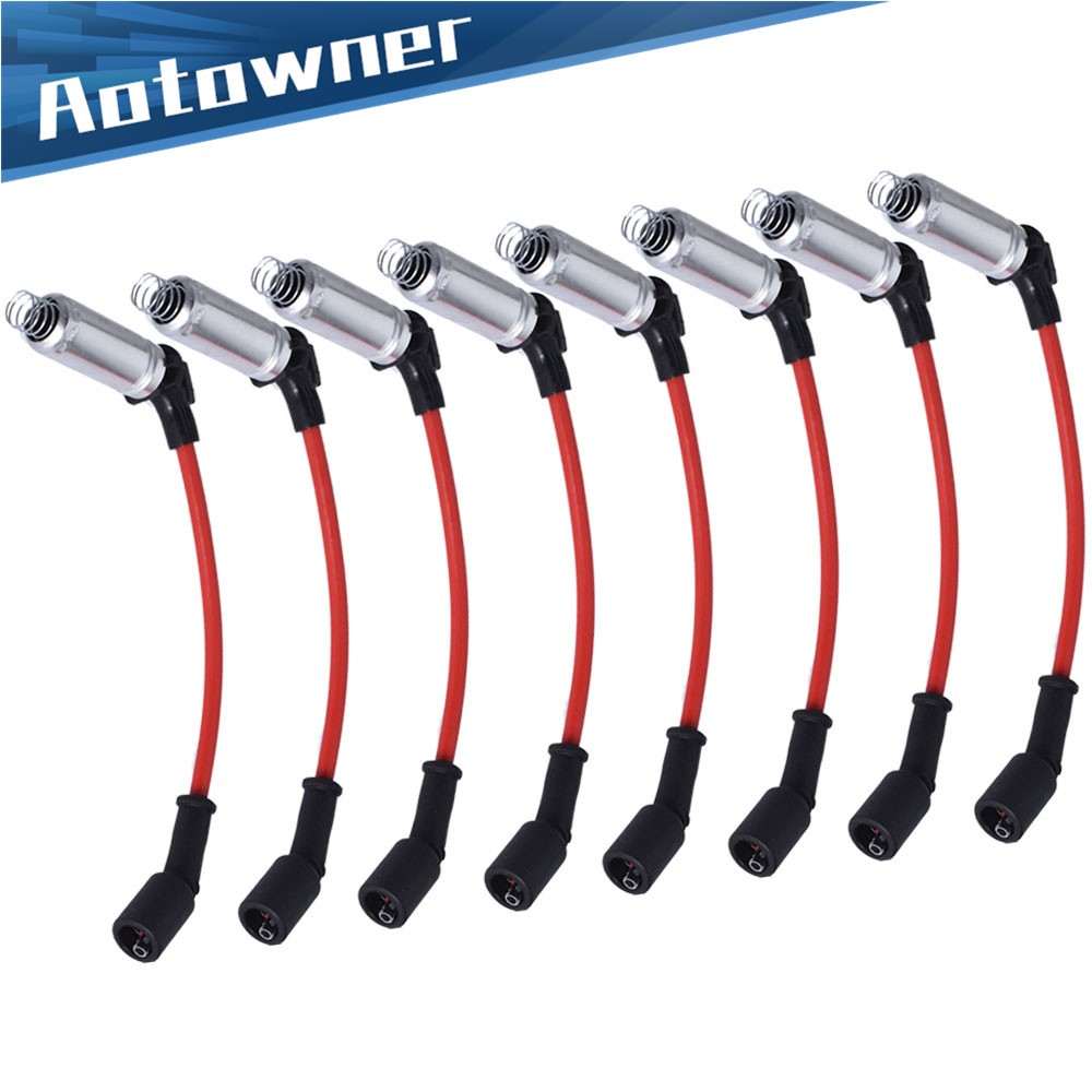 8PCS High Performance Spark Plug Ignition Wire For 2000-2009 Chevy GMC Yukon V8