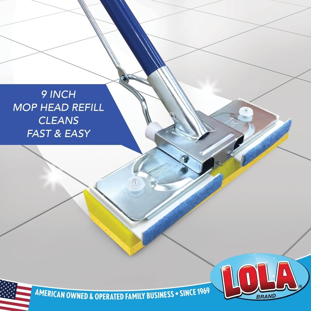 9" Cellulose Butterfly Sponge Mop Refill, 2-Pack