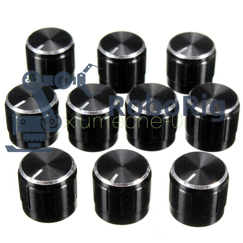 10X  Volume Control Rotary Knobs For 6mm Dia Potentiometer Durable