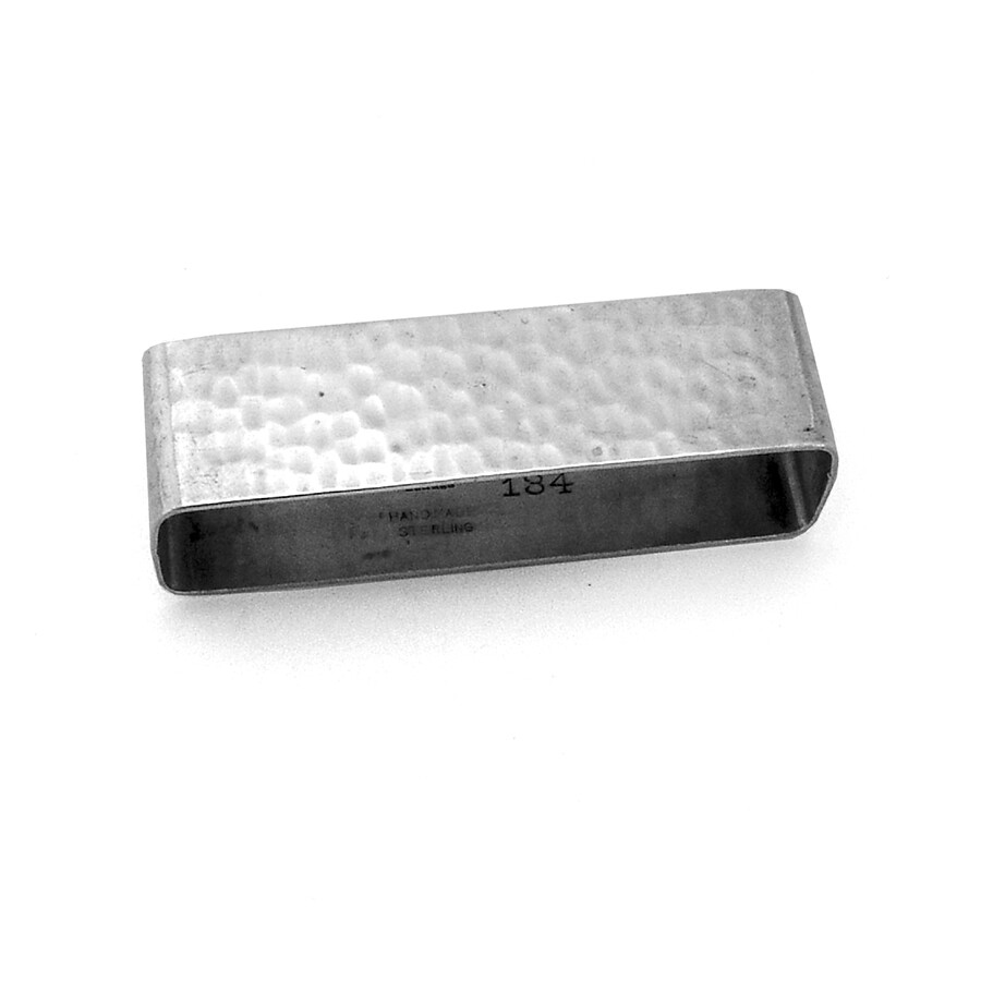 Large Hammered Napkin Ring Lebolt Sterling Mono R
