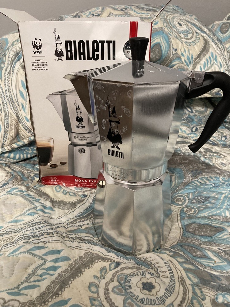 Bialetti Moka Express 12 cup Espresso Maker - Silver