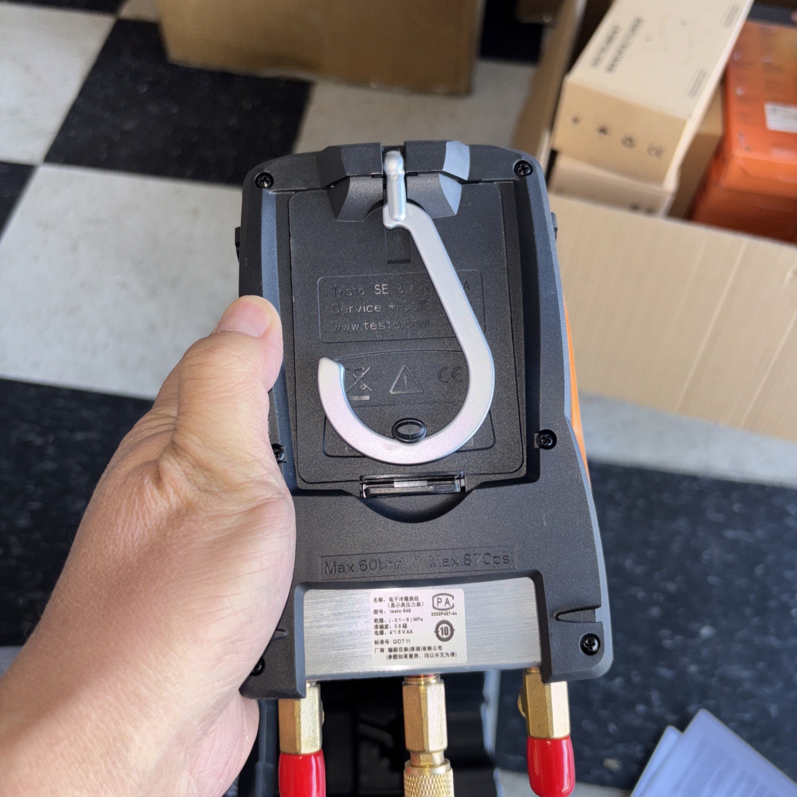 Testo 549 Digital Manifold – HVAC/R Refrigeration Gauge New