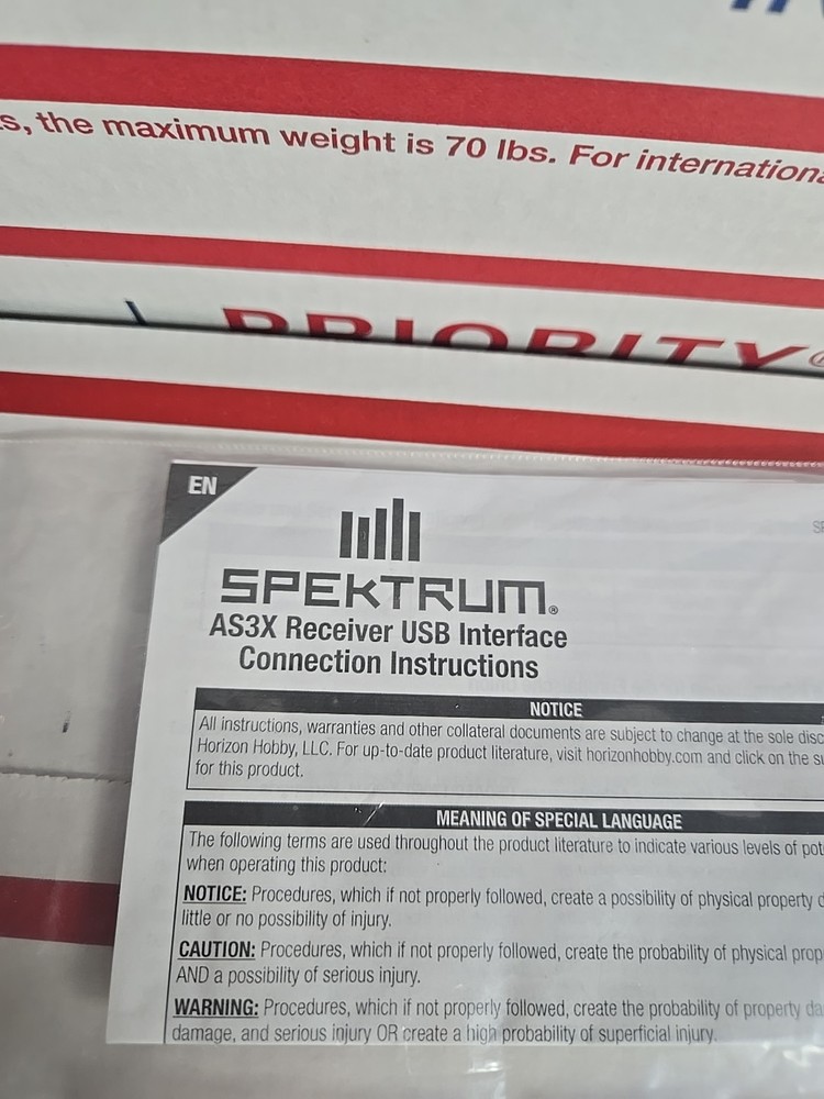 Spektrum AS3X Receiver USB Interface Connection For Use With AR6335