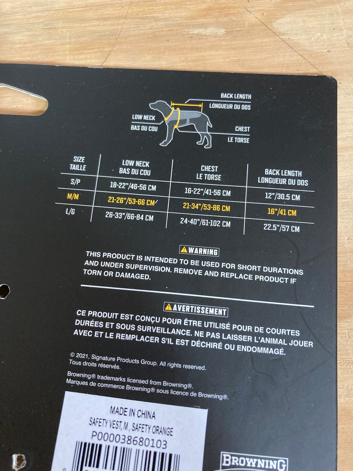 Browning Hunting Dog Vest - Saftey Orange - Dog Chest Size Medium - Pet Harness