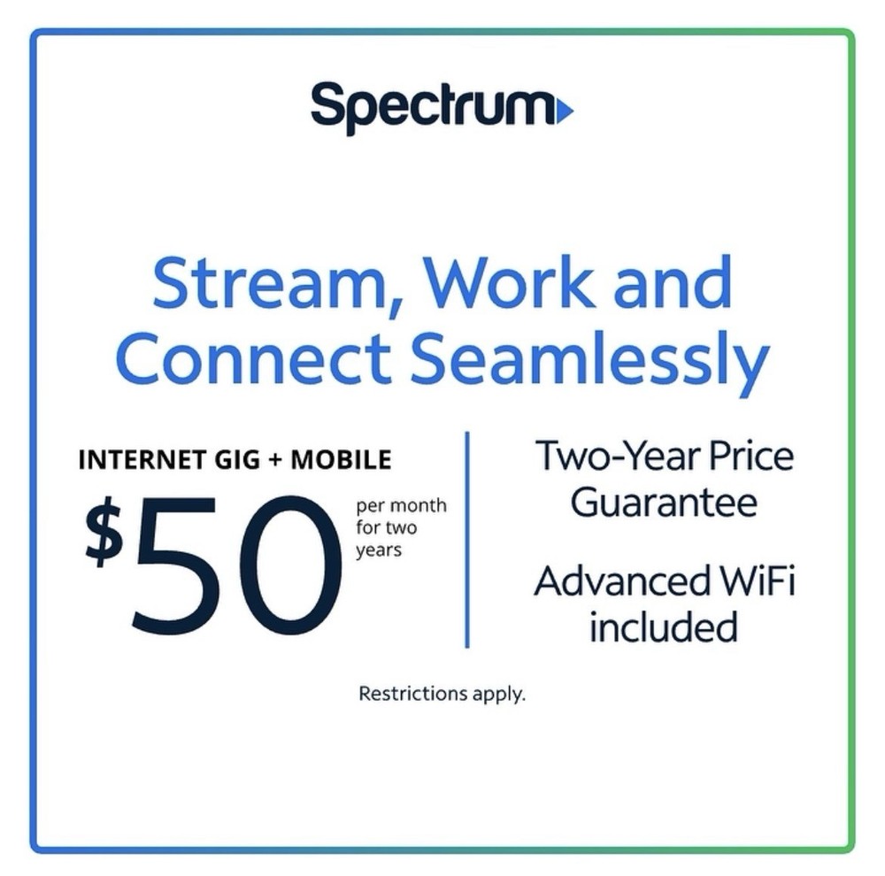 FREE Spectrum Advanced WiFi + FREE PHONE LINE