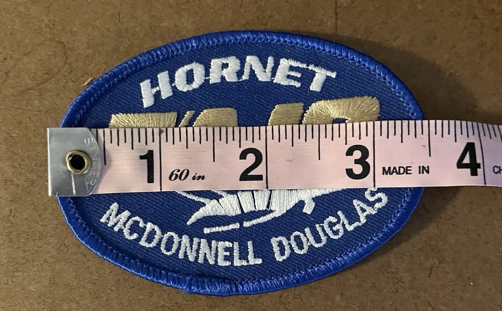 FA-18 Hornet McDonnell Douglas Patch 3.5” x 2.5”