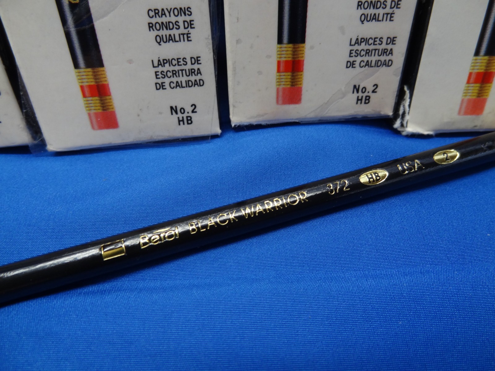 Berol (46) Black Warrior No. 2 HB Pencil Round Writing 372-2 Medium-Soft 1992