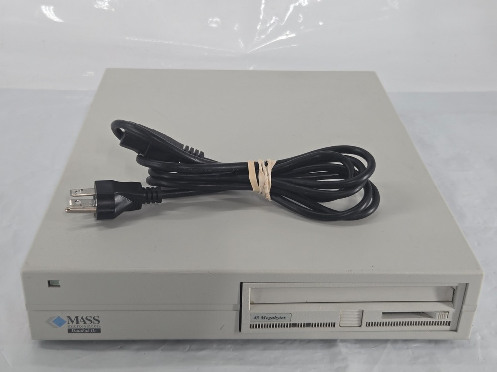 MASS Microsystems Datapak IIc External Tape Backup Drive 45MB