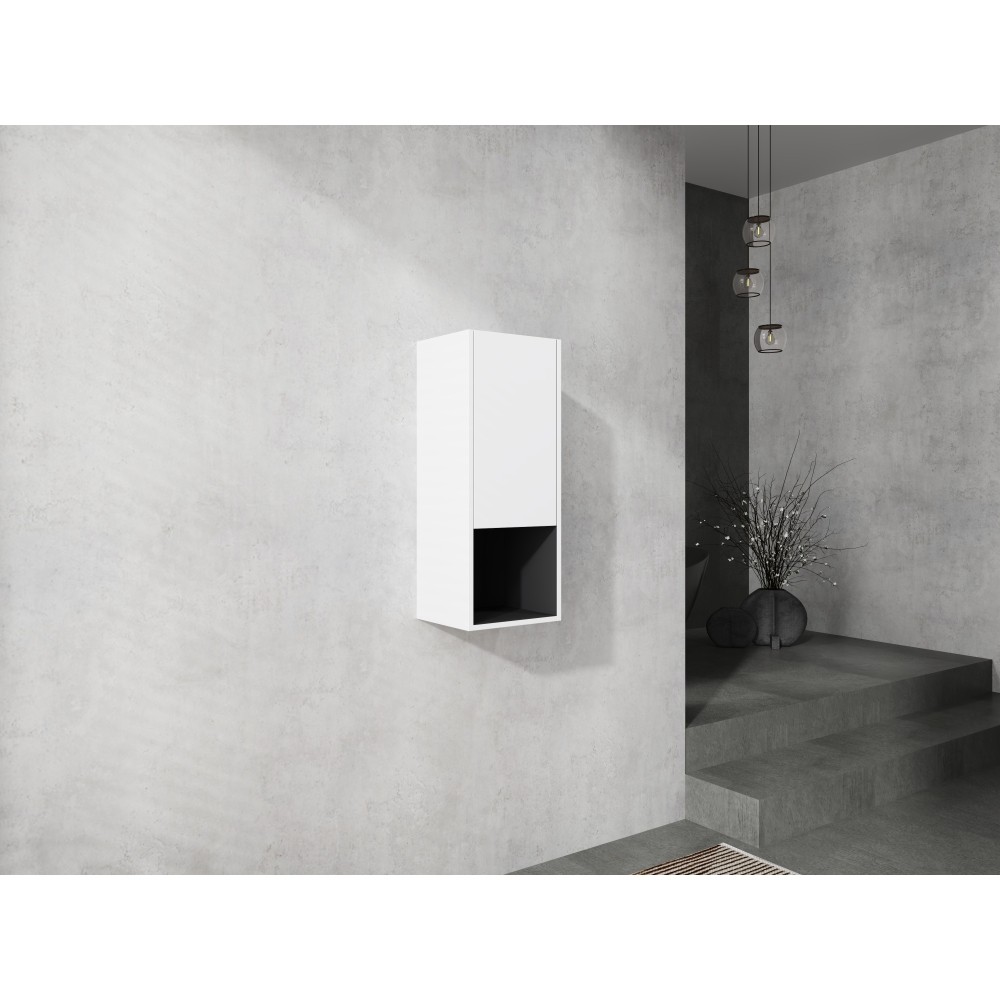 Bathroom Side Cabinet 2 Soft Close Doors Float Mounting Design