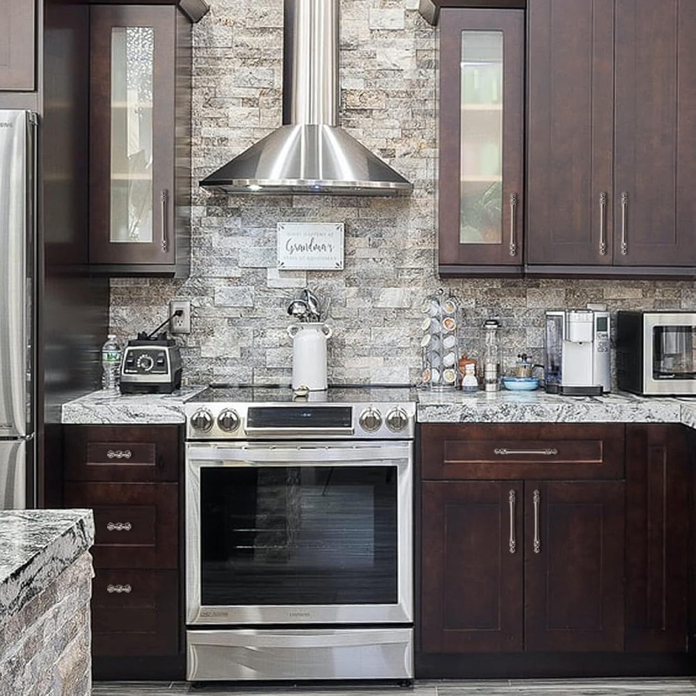 10 Pack Brushed Satin Nickel Cabinet Pulls Kitchen Cabinet Pulls