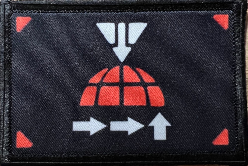 How About A Cup of Liber-Tea Helldivers Themed Hook and Loop Morale Patch