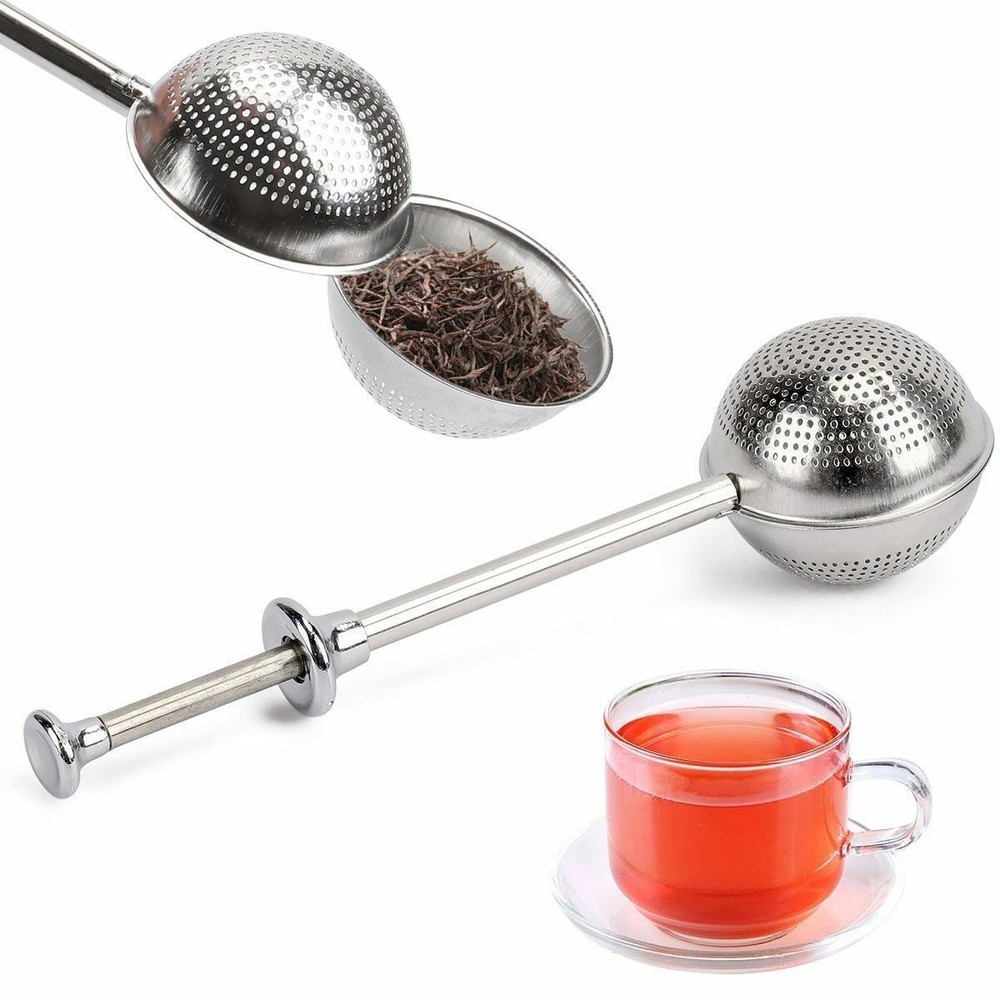 3Pcs Ball Mesh Tea Infuser Loose Leaf Strainer Spice Filter Herb Deeper Diffuser