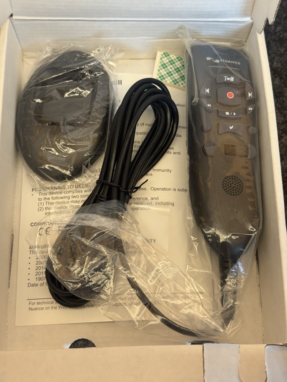 Nuance Communications 0POWM3N9-E01 Nuance PowerMic III Microphone Mono 9 ft Cord