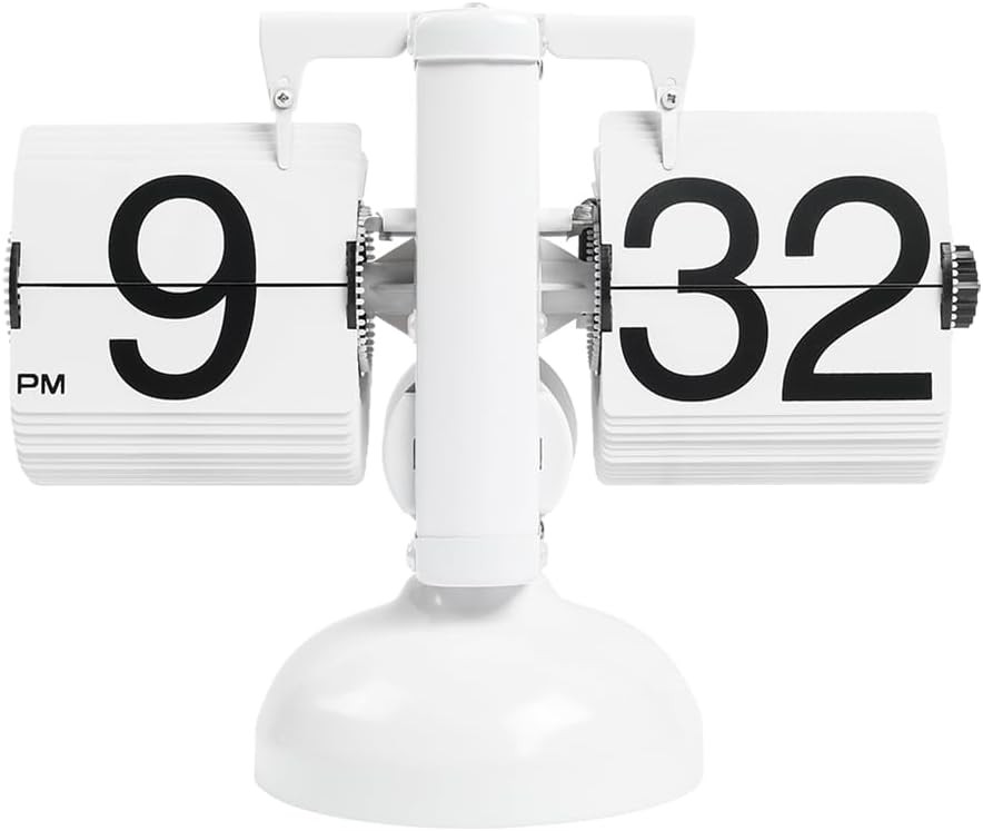 Flip Desk Clock Retro Vintage Design Auto Flip Clock Desk Clock Table Clock