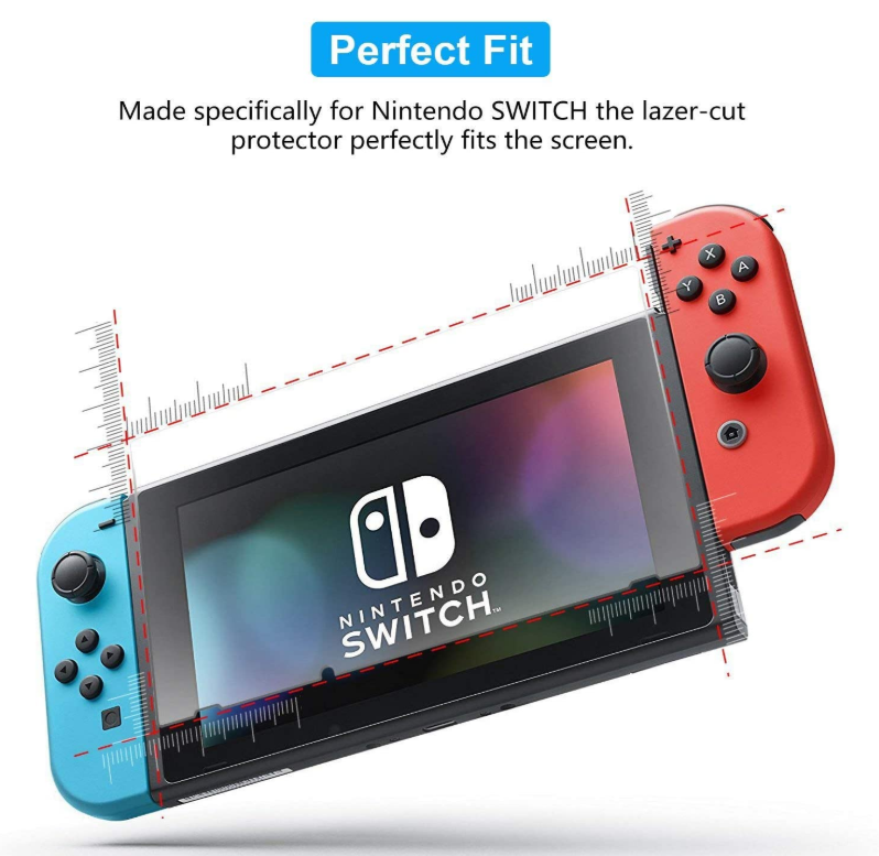 (2 Pack) For Nintendo Switch Premium HD Tempered Glass Screen Protector