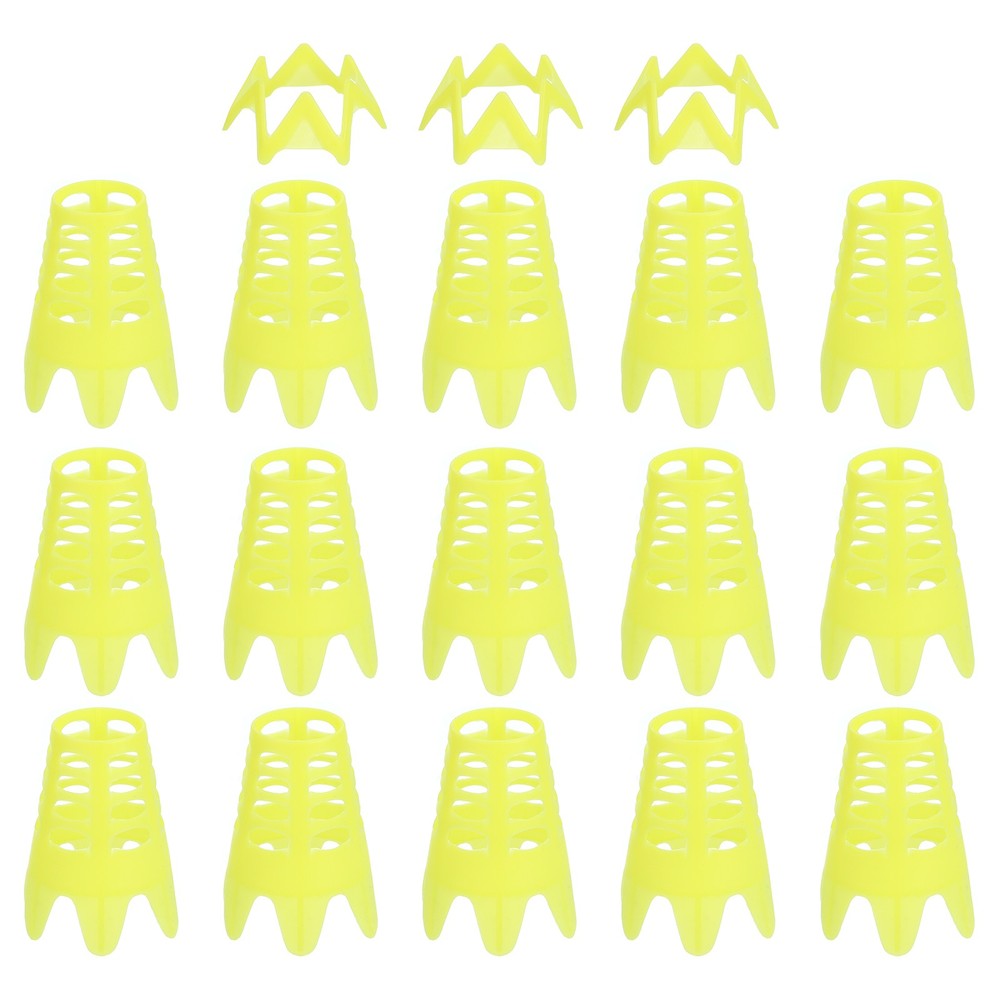 18Pcs Golf Simulator Te Plastic Golf Te 15 Tall & 3 Small Yellow