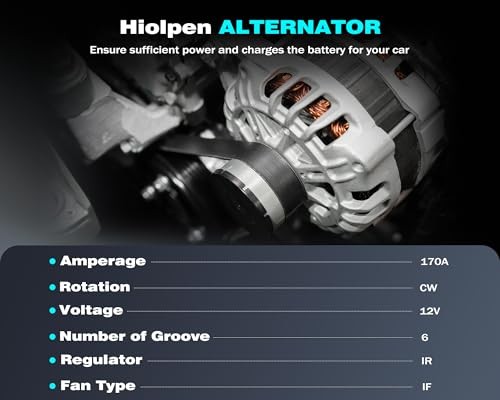 Alternator Replacement for Chevy Traverse 2009-2016 Compatible with for Saturn
